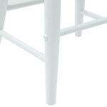 vidaXL Chaises de salle à manger 2 Pièces Blanc 46 x 37 x 63 cm