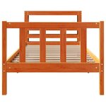 vidaXL Cadre de lit avec tête de lit cire marron 75x190 cm bois de pin