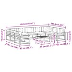 vidaXL Ensemble de canapés d'extérieur 10 Pièces Blanc et crème