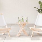 vidaXL Table basse Marron 33 x 33 x 40.5 cm Bois massif de noyer