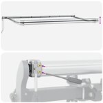 vidaXL Auvent Rétractable Blanc 600 × 350 cm tissu