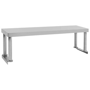 vidaXL Étagère de table de travail 120x30x35 cm Acier inoxydable