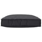 vidaXL Coussin Pallet pour siège noir 80x80x12 cm tissu Oxford