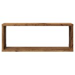 vidaXL Étagères murales cube 2 Pièces vieux bois 60x15x23 cm