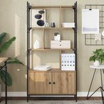 vidaXL Bibliothèque Bois d'ingénierie