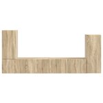 vidaXL Ensemble meuble TV 4 Pièces Chêne Sonoma Bois d'ingénierie