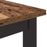 vidaXL table Bois ancien 80 x 50 x 76 5 cm Bois d'ingénierie et acier