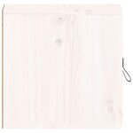 vidaXL Armoires murales 2 Pièces Blanc 31 5x30x30 cm Bois de pin massif