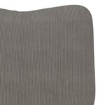 Fauteuil Relaxant VidaXL Gris Clair en Velours Côtelé