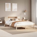 vidaXL Lit bibliothèque sans matelas 120x200 cm bois de pin massif