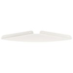vidaXL Étagère Flottante d'Angle 2 pc Blanc 30 x 30 x 2 cm