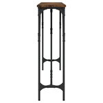vidaXL Table console chêne fumé 180x23x75 cm bois d'ingénierie