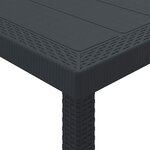 vidaXL Ensemble de salle à manger pour jardin 5 Pièces Anthracite