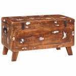 vidaXL Boîte de rangement 70 x 35 x 40 cm Bois massif recyclé