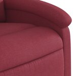 vidaXL Fauteuil inclinable Rouge bordeaux Tissu