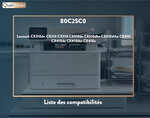Qualitoner x1 toner 80c2sc0 cyan compatible pour lexmark