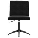 vidaXL Chaises à manger lot de 4 Noir Velours