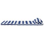 vidaXL Coussins de chaise adirondack lot de 2 rayures bleu/blanc