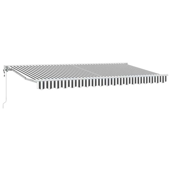 vidaXL Cadre d'auvent Anthracite et blanc 400 x 200 cm