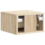 vidaXL Cabinet de chevet mural Chêne Sonoma 34 5 x 33 x 20 cm