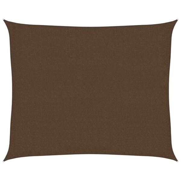 vidaXL Voile d'ombrage 160 g/m² Marron 2 5x3 m PEHD