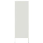 vidaXL Buffet haut blanc 68x39x113 cm acier