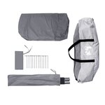 vidaXL Tente de réception blanc imperméable