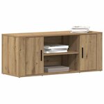 vidaXL Meuble TV chêne artisanal 100 x 35 x 40 cm Bois d'ingénierie