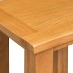 vidaXL Table d'appoint 27 x 24 x 37 cm Bois de chêne massif