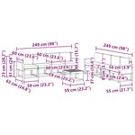 vidaXL Ensemble de canapés d'extérieur 9 pc Naturel et Crème