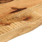 vidaXL Dessus de table 80x20x2 5 cm bord vif bois massif manguier brut
