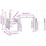 vidaXL Ensemble de bistro de jardin 3 Pièces coussins marron poly rotin