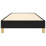 vidaXL Cadre de lit Noir 90x190 cm Tissu