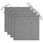 vidaXL Mobilier à dîner d'extérieur pliable 5 Pièces avec coussins bambou