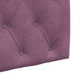 vidaXL Tête de lit suspendue Pourpre Velours