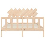 vidaXL Cadre de lit sans matelas bois de pin massif