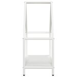 vidaXL Portant de bois chauffage blanc 60x25x60 cm