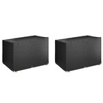 vidaXL Housses de balancelle 2 Pièces 12 œillets 215x150x130/150 cm PE