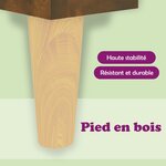 vidaXL Table basse chêne fumé 60x60x30 cm bois d'ingénierie