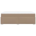 vidaXL Sommier à lattes de lit avec matelas Cappuccino 120x200 cm
