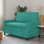 vidaXL Canapé Turquoise 126 x 81 x 87 5 cm Velours