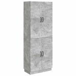 vidaXL Ensemble de Meubles 2 Pièces Gris béton Bois d'ingénierie