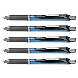 stylo roller à encre gel liquide EnerGel BLN75 Noir x 5 PENTEL