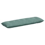 vidaXL Coussin de Dos Vert Mer 160 x 50 cm Tissu en velours côtelé