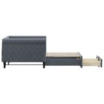vidaXL Lit de jour avec gigogne et tiroirs sans matelas 90x190 cm