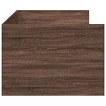 vidaXL Lit de jour et tiroirs chêne marron 75x190 cm bois d'ingénierie