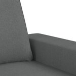 vidaXL Canapé à 3 places Gris foncé 180 cm Tissu