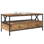 vidaXL Table basse Bois ancien 100 x 51 x 45 cm Bois d'ingénierie