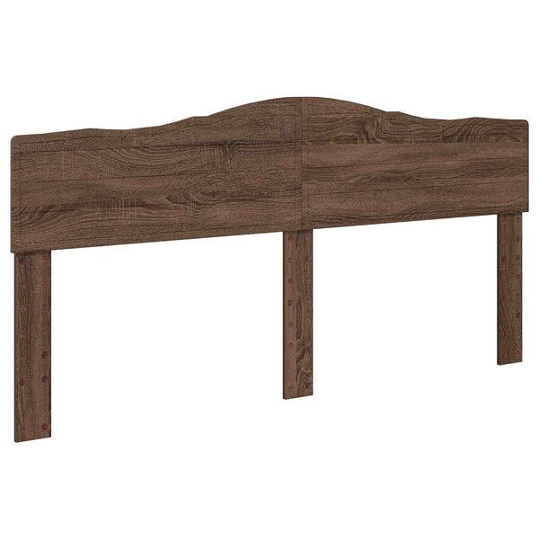 vidaXL Tête de lit Chêne brun 200 cm Bois d'ingénierie