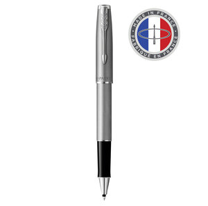 Parker sonnet essentiel stylo roller acier recharge noire pointe fine coffret cadeau